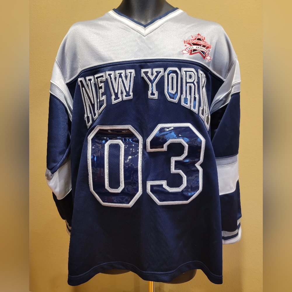 Navy and Silver New York Jersey